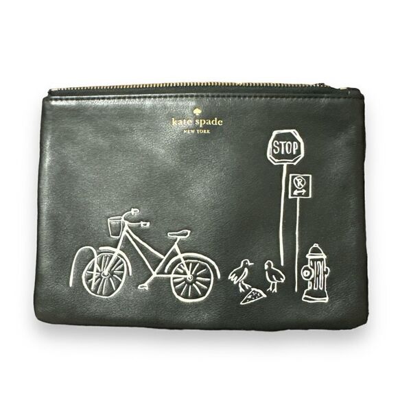 kate spade | Bags  Kate Spade Women\'s Black Leather Glitzy Ritzy Small Willa Wristlet